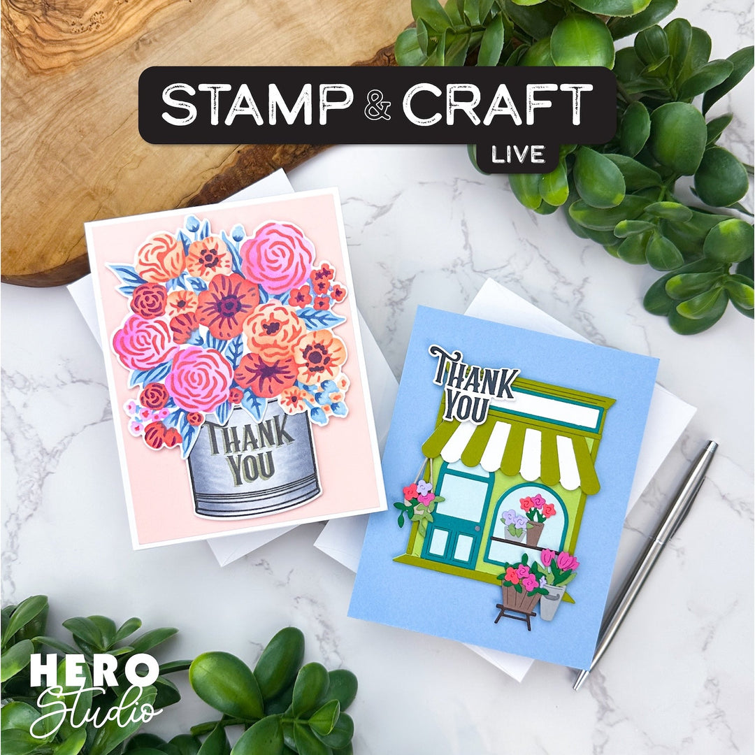 Join our Stamp & Craft LIVE featuring the May Hero Studio Card Kit!