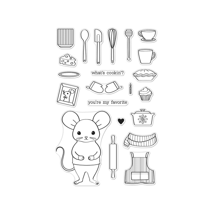 Hero Arts What's Cookin'? Clear Stamp Set