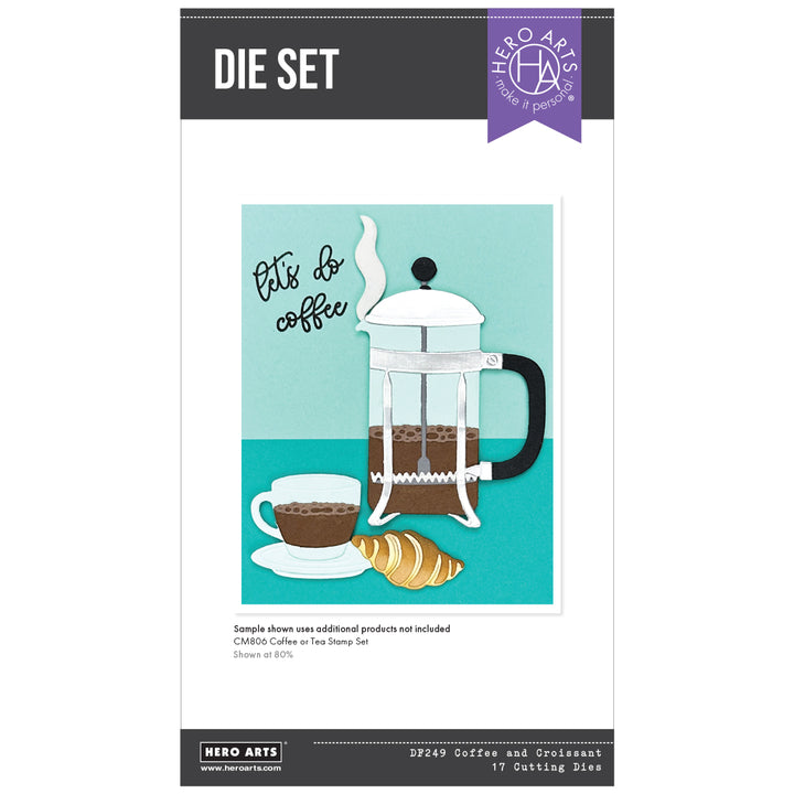 Hero Arts Coffee and Croissant Die Set