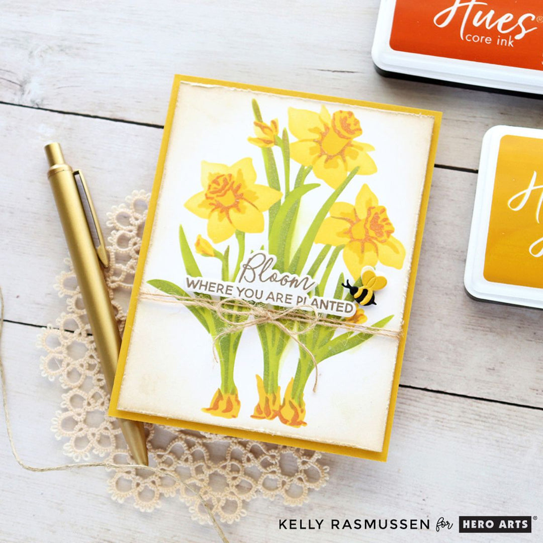 Daffodils Layering Stencils of the Month - February 2025